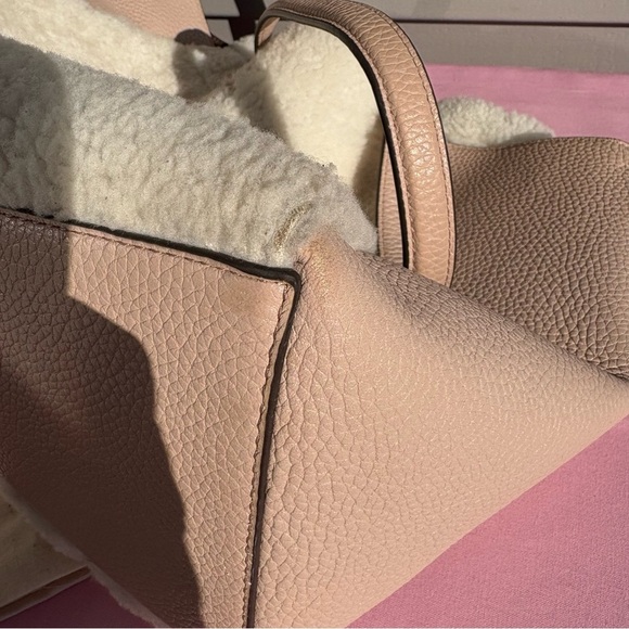 Tory Burch McGraw Shearling Carryall Shoulder Bag with Dust Bag - Picture 11 of 16